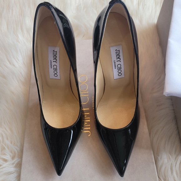 JIMMY CHOO Patent Leather Anouk 120 Pump Size 38 - Picture 5 of 13